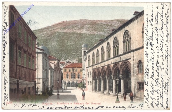 Dubrovnik, Stradone e Palazzo dei Rettori