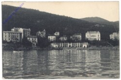 ak147583 Opatija (Abbazia), Villen vom Meer aus gesehen