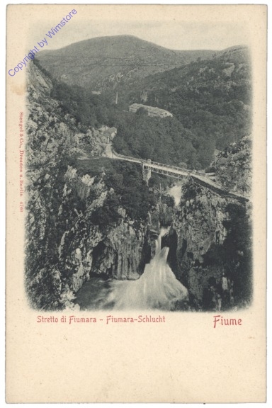 ak147744 Rijeka (Fiume), Fiumara-Schlucht