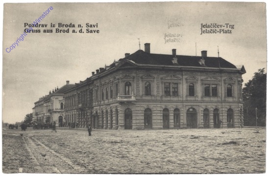 ak147776 Slavonsi Brod, Jelacic-Platz