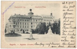 ak147885 Zagreb, Akademie-Platz