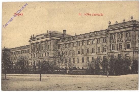 Zagreb, Kr. velika gimnazija