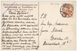 Breslau (Wroclaw), Opfertag 1916