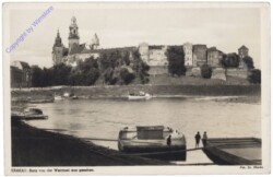 Krakow (Krakau), Burg von der Weichsel aus gesehen