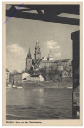 ak148178 Krakow (Krakau), Burg von der Weichselseite