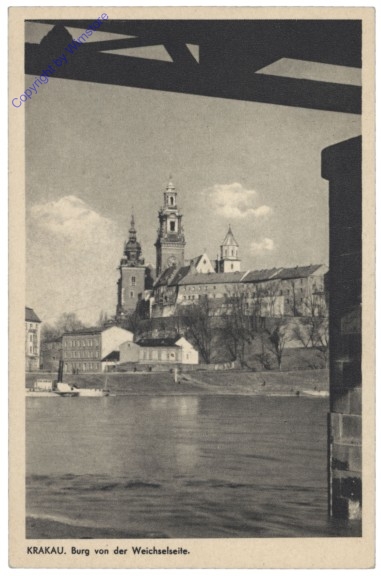 Krakow (Krakau), Burg von der Weichselseite