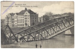 ak148263_1 Przemysl, Zerstörte Dritte Mai-Brücke