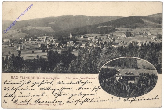 Swieradow-Zdroj (Bad Flinsberg), Blick vom Waldfrieden