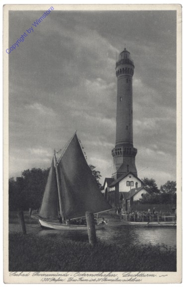 Swinoujschie (Swinemünde), Osternothafen, Leuchtturm