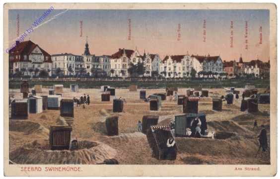 Swinoujschie (Swinemünde), Am Strand
