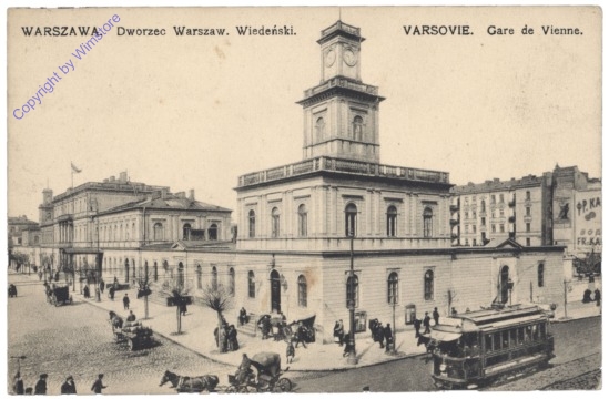 Warschau (Warszawa), Varsovie. Gare de Vienne