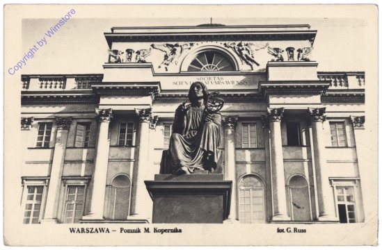 Warschau (Warszawa), Pomnik M. Kopernika