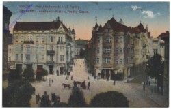 ak148589 Lwiw (Lemberg), Akademie-Platz u. Fredry-Gasse