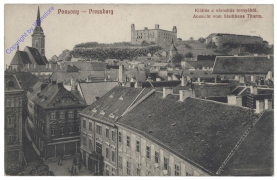Bratislava, Aussicht vom Stadthaus Thurm