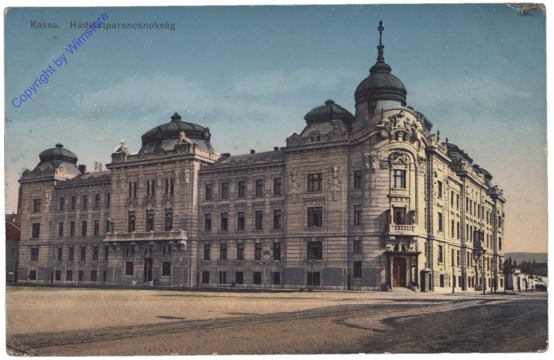 Kosice (Kaschau, Kassa), Hadtestparancsnoksag