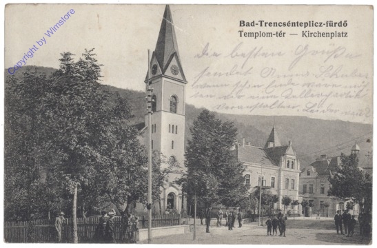 ak149420 Trencin, Kirchenplatz