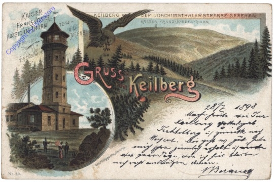 ak149534 Bozi Dar (Gottesgab), Gruss vom Keilberg