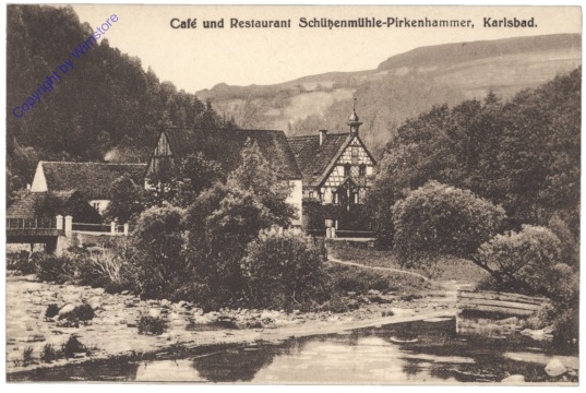 ak149550 Brezova (Pirkenhammer), Cafe und Restaurant Schützenmühle-Pirkhammer