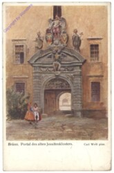 Brno (Brünn), Portal des alten Jesuitenklosters