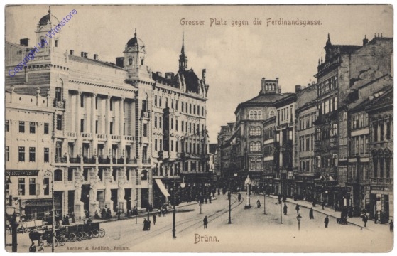 Brno (Brünn), Großer Platz gegen Ferdinandsgasse
