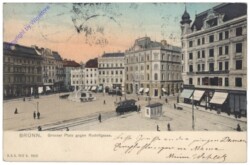 Brno (Brünn), Großer Platz gegen Rudolfgasse