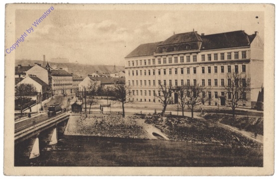 Brno (Brünn), Bürgergasse und k.k. II. deutsche Ober-Realschule