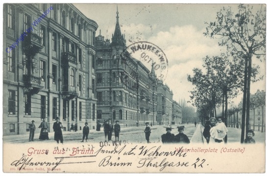 Brno (Brünn), Winterhollerplatz (Ostseite)