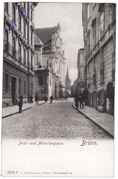 Brno (Brünn), Post- und Minoritengasse