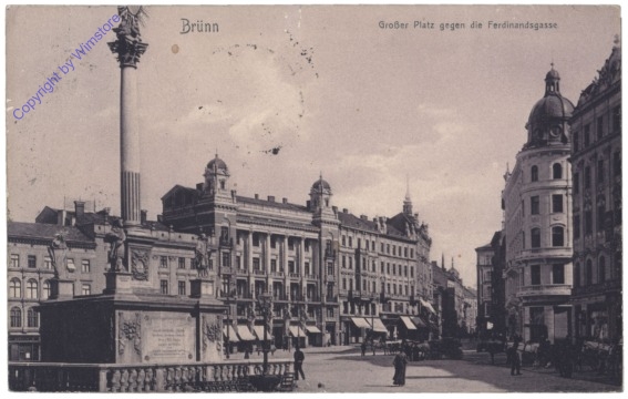 Brno (Brünn), Großer Platz gegen Ferdinandsgasse