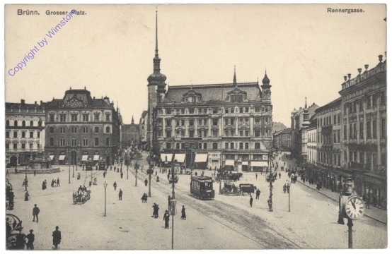 Brno (Brünn), Großer Platz, Rennergasse