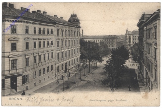 Brno (Brünn), Jesuitengasse gegen Josefstadt