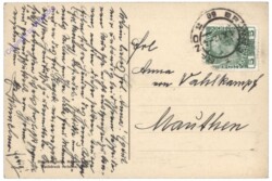 Brno (Brünn), Bahnhofsplatz gegen die Ferdinandstrasse mit Dom