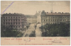 Brno (Brünn), Kaiserring, Glacisanlagen, Schramring