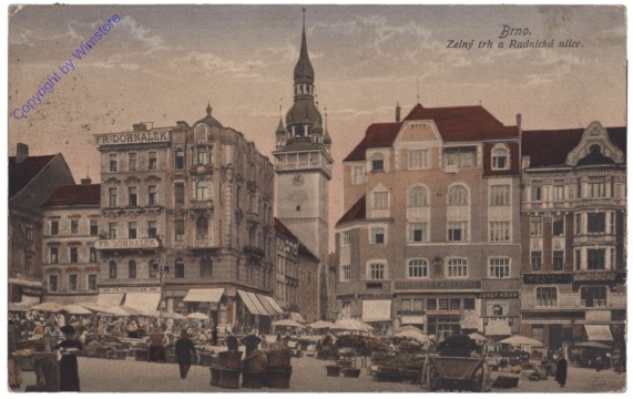 Brno (Brünn), Zelny trh a Radnicka ulice