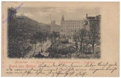 Brno (Brünn), Glacisanlagen, k.k. Staatsoberrealschule, Industriebeamtenpalais, Stadttheater