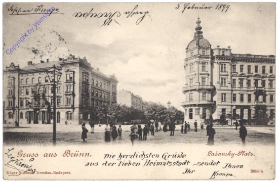 Brno (Brünn), Lazanskyplatz