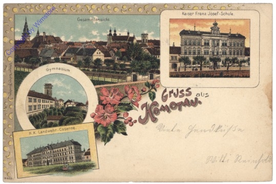 Chomutov, Gruss aus Komotau