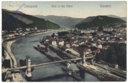 Decin (Tetschen), Obergrund, Blick in das Elbtal