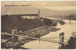 Decin (Tetschen), Schloss Tetschen und Kettenbrücke