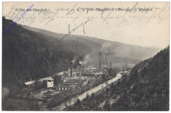Hlubocky (Hombuk), K.k. priv. Nägelfabrik "Moravia"