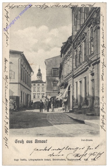 Hostinne (Arnau), Post-Strasse