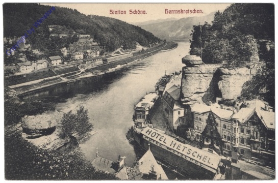 ak150176 Hrensko (Herrnskretschen), Station Schöna