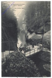 Hrensko (Herrnskretschen), Edmundsklamm, Der breite Stein