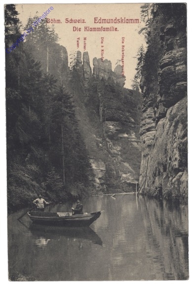 Hrensko (Herrnskretschen), Edmundsklamm, Die Klammfamilie