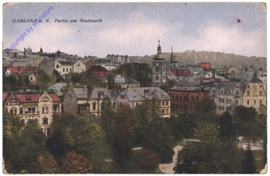 ak150202_1 Jablonec nad Nisou (Gablonz a.d. Neiße), Partie am Stadtpark