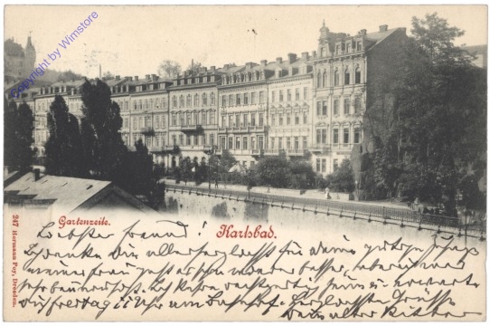 Karlovy Vary (Karlsbad), Gartenzeile
