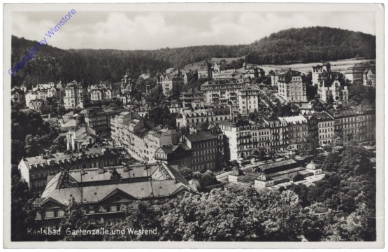 Karlovy Vary (Karlsbad), Gartenzeile und Westend