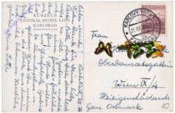 Karlovy Vary (Karlsbad), Künzel's Central Hotel Loib