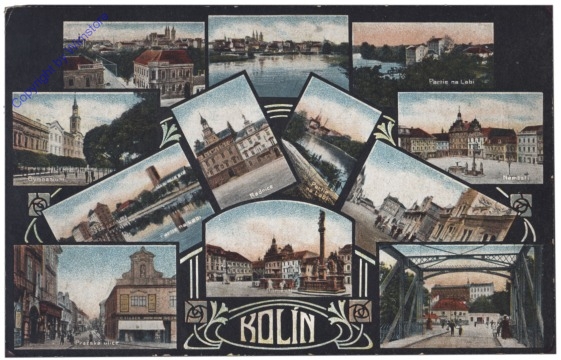ak150415 Kolin, Multiansicht