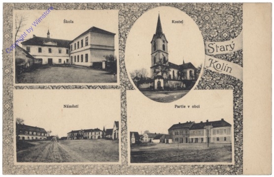 ak150442 Kolin, Multiansicht